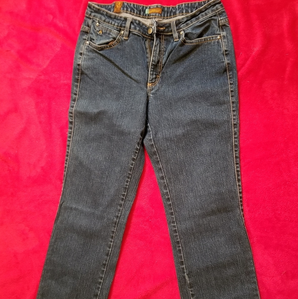 Women's Aura short rise medium-dark blue jeans 12p